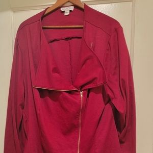 Bright pink Jacket Society Plus